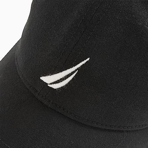 Nautica Classic Logo Adjustable Baseball Cap Hat True Black | Breathable Cotton-Twill for All-Day Comfort thumbnail 3