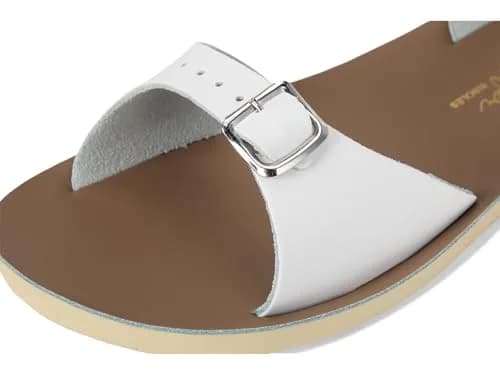 Salt Water Sandals Sun-San Surfer, White, Toddler 8 | Water-Friendly Leather, All-Day Comfort thumbnail 2