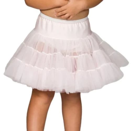 IC Collections Little Girls Pink Bouffant Half Slip Petticoat 6 | Comfortable Tiered Nylon thumbnail 1
