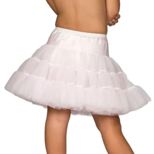 IC Collections Little Girls Pink Bouffant Half Slip Petticoat 6 | Comfortable Tiered Nylon thumbnail 2