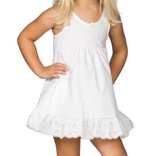 IC Collections Baby Girls White Slip Above the Knee 6 Months | Comfortable, Adjustable & Perfect for Bishop Style Dresses thumbnail 3
