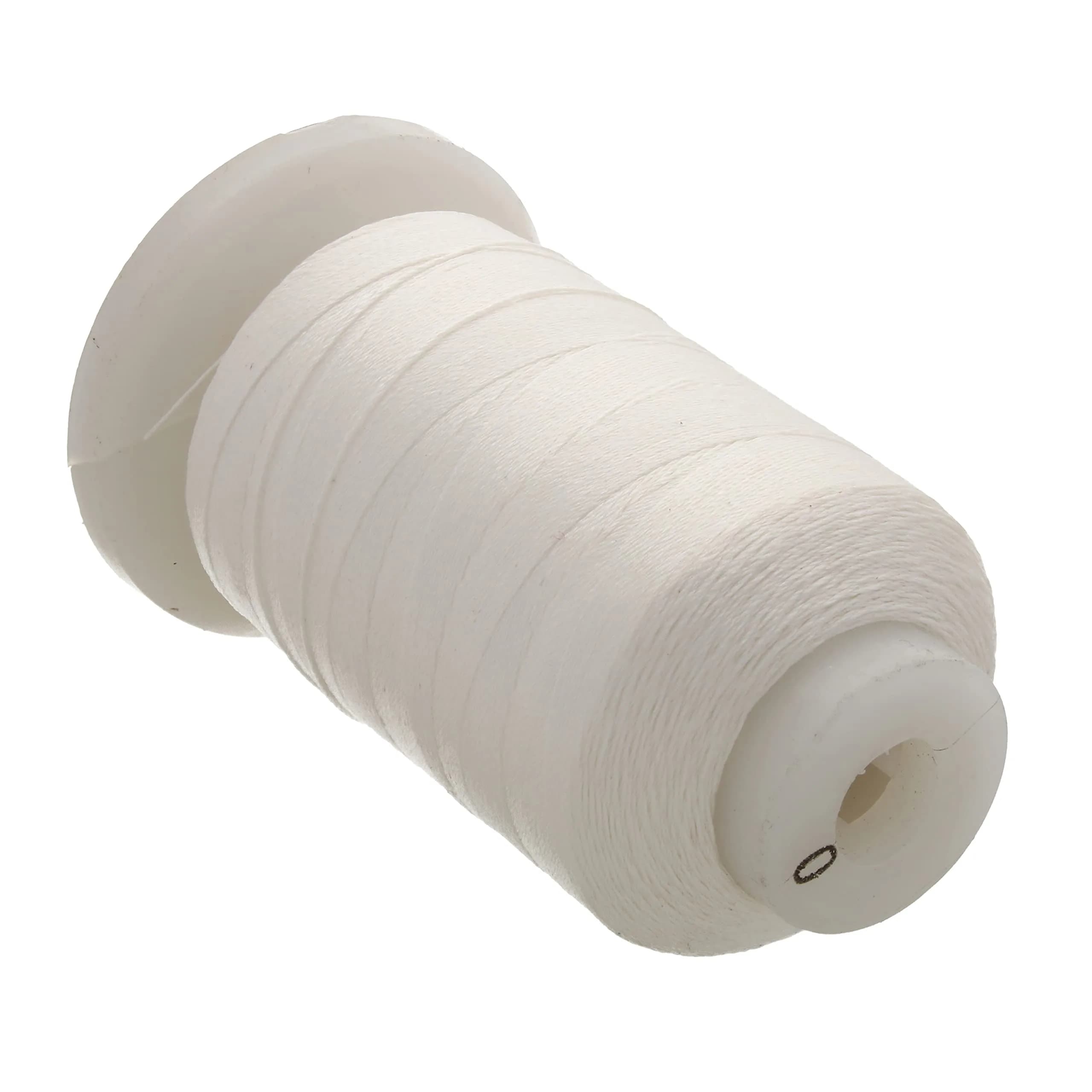 The Beadsmith Pure Silk Cord White Size 0 0.152 mm (0.006”) 600 Yards (1800 ft) | Luxury Jewelry Stringing — White