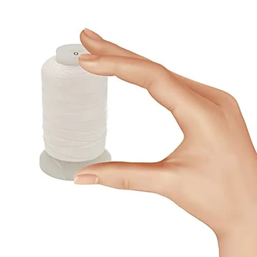 The Beadsmith Pure Silk Cord White Size 0 0.152 mm (0.006”) 600 Yards (1800 ft) | Luxury Jewelry Stringing thumbnail 4