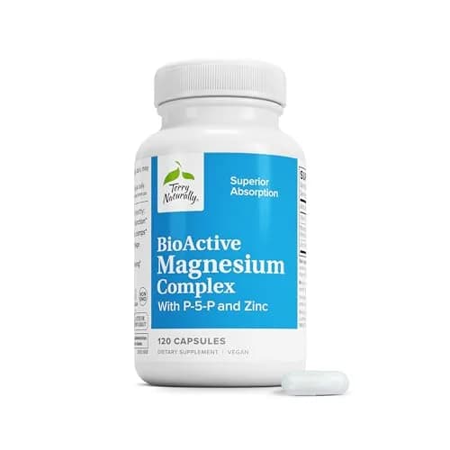 Terry Naturally BioActive Magnesium Glycinate 550mg | Supports Sleep & Stress, 120 Vegan Capsules thumbnail 1