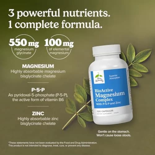 Terry Naturally BioActive Magnesium Glycinate 550mg | Supports Sleep & Stress, 120 Vegan Capsules thumbnail 3