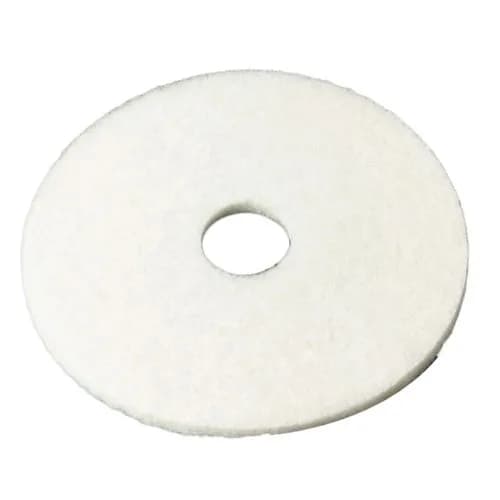 3M White Super Polish Pad 4100, 13 in | Light Cleaning & Polishing Pad for Floors thumbnail 1