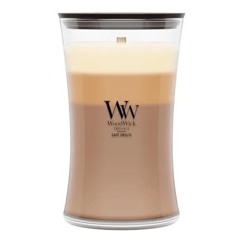 WoodWick Café Sweets Trilogy Tri-Scented Candle, Crackling Wick, 21.5oz | Layered Fragrances with Crackle Sound thumbnail 1