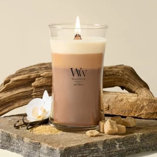 WoodWick Café Sweets Trilogy Tri-Scented Candle, Crackling Wick, 21.5oz | Layered Fragrances with Crackle Sound thumbnail 2