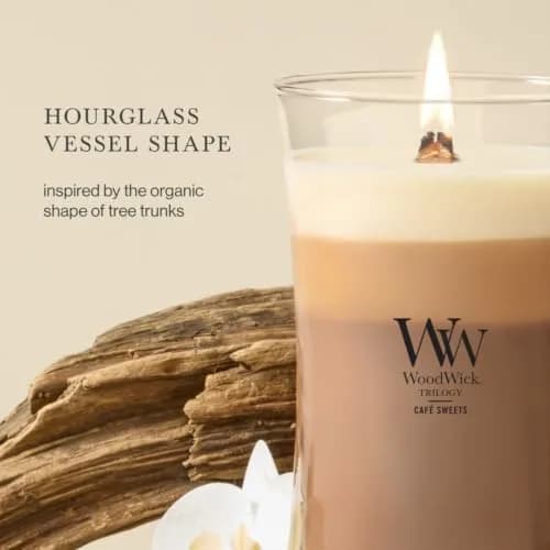 WoodWick Café Sweets Trilogy Tri-Scented Candle, Crackling Wick, 21.5oz | Layered Fragrances with Crackle Sound thumbnail 3