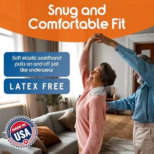 Inspire Protective Underwear for Men and Women | Adult Diapers | Disposable Pull Ups - 4 Bags of 20 | 80 Total (Small/Medium) thumbnail 6
