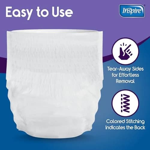 Inspire Adult Incontinence Underwear Extra Large | Super Absorbent, Odor Control, Discreet Fit thumbnail 5