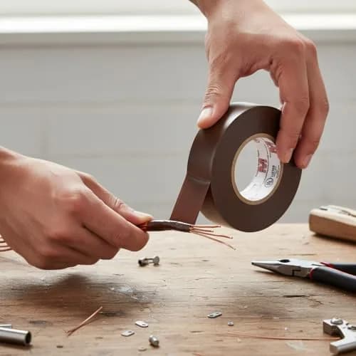 Morris Vinyl Electrical Tape 3/4 inch x 66 ft | 7 Mil PVC Brown, UL Listed, Weather Resistant thumbnail 2