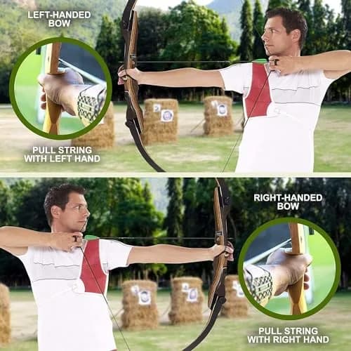 Samick Sage Recurve Bow 62 inch | 55LB Draw Weight for Beginners & Advanced Archers thumbnail 5