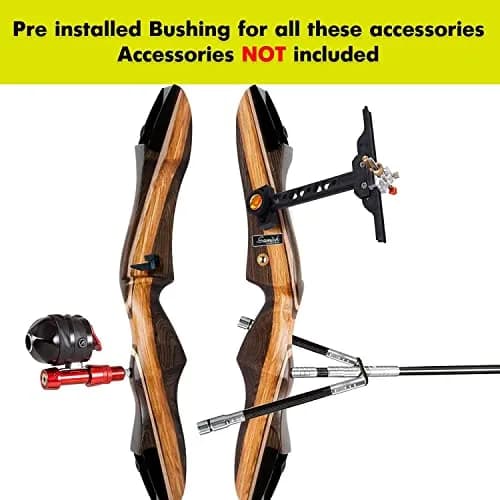 Samick Sage Recurve Bow 62 inch | 55LB Draw Weight for Beginners & Advanced Archers thumbnail 3