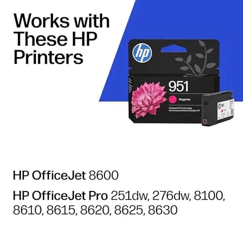 HP 951 Magenta Ink Cartridge | 535 Pages Yield | Compatible with OfficeJet Pro 8600 Series thumbnail 2