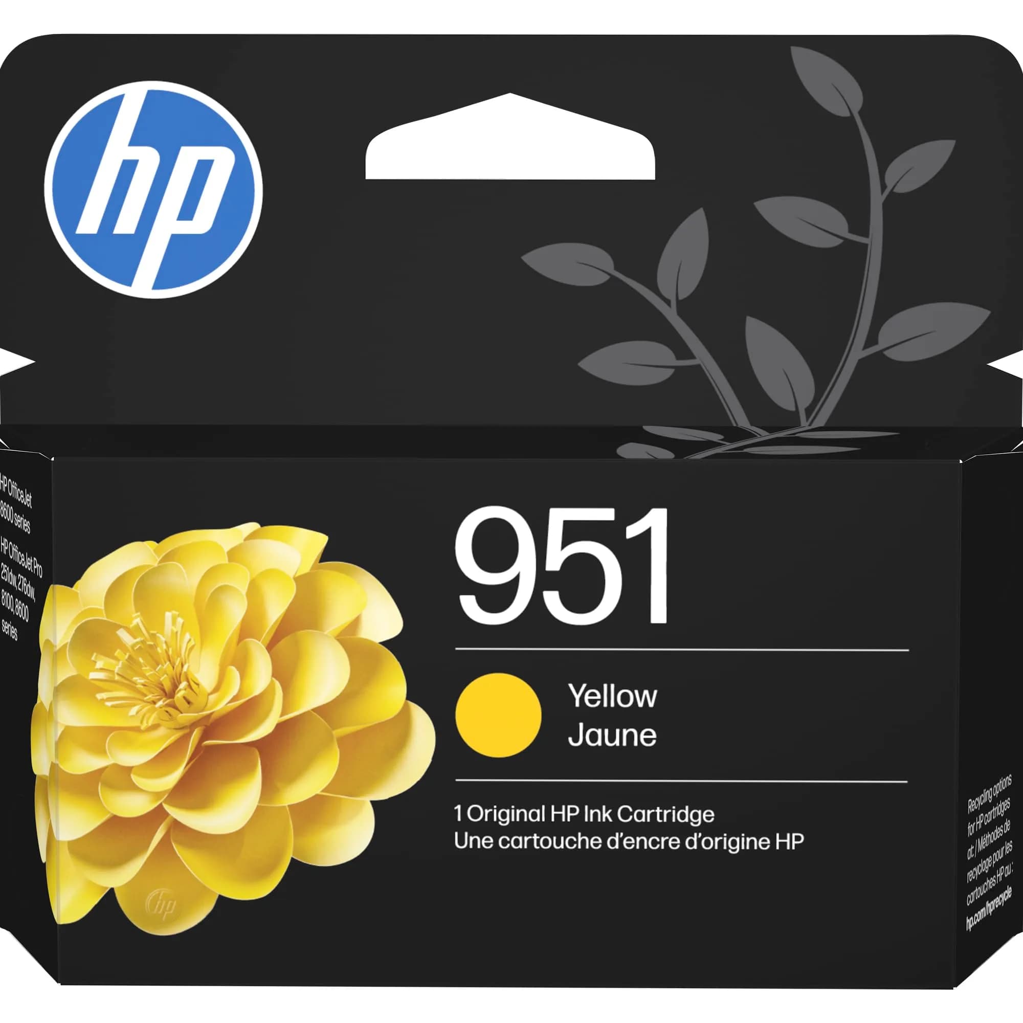 HP 951 Yellow Ink Cartridge | 535 Pages Yield | CN052AN - main product image