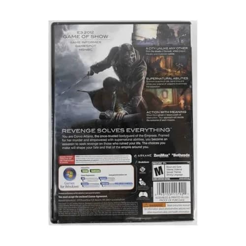 Bethesda Dishonored PC | Immersive First-Person Action Game with Supernatural Abilities thumbnail 2