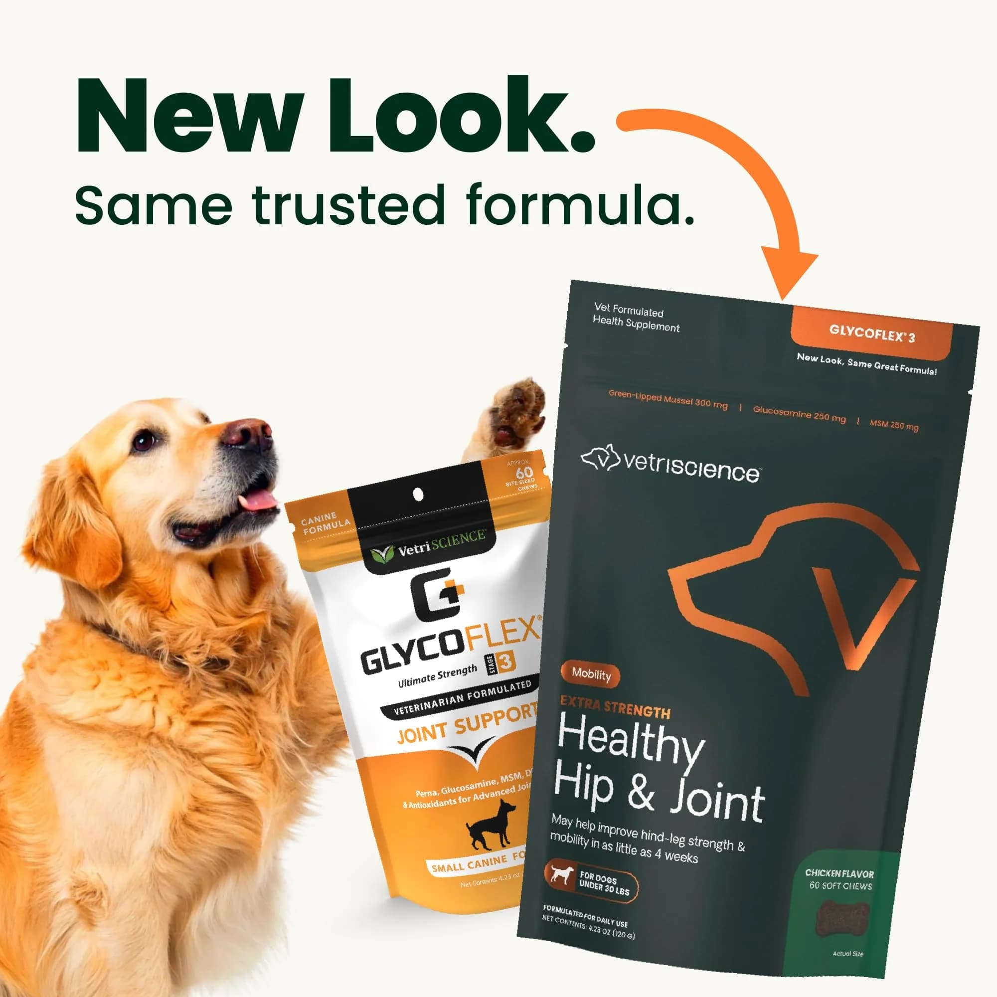 VetriScience Extra Strength Healthy Hip & Joint Chews for Small Dogs | 60 Count - view 2