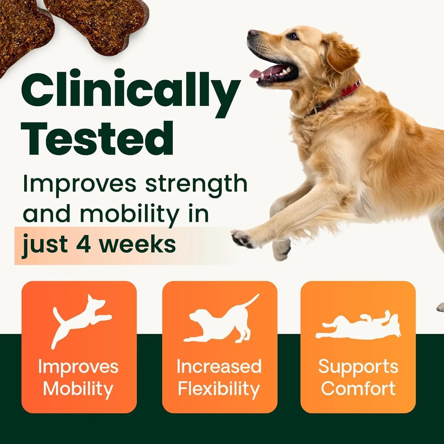 VetriScience Extra Strength Healthy Hip & Joint Chews for Small Dogs | 60 Count - view 4