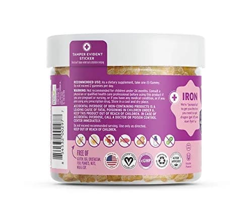 Vitamin Friends Vegan Multivitamin & Iron for Kids Gummies 60 Count (120 Day Supply) | Supports Body Function & Anemia thumbnail 2