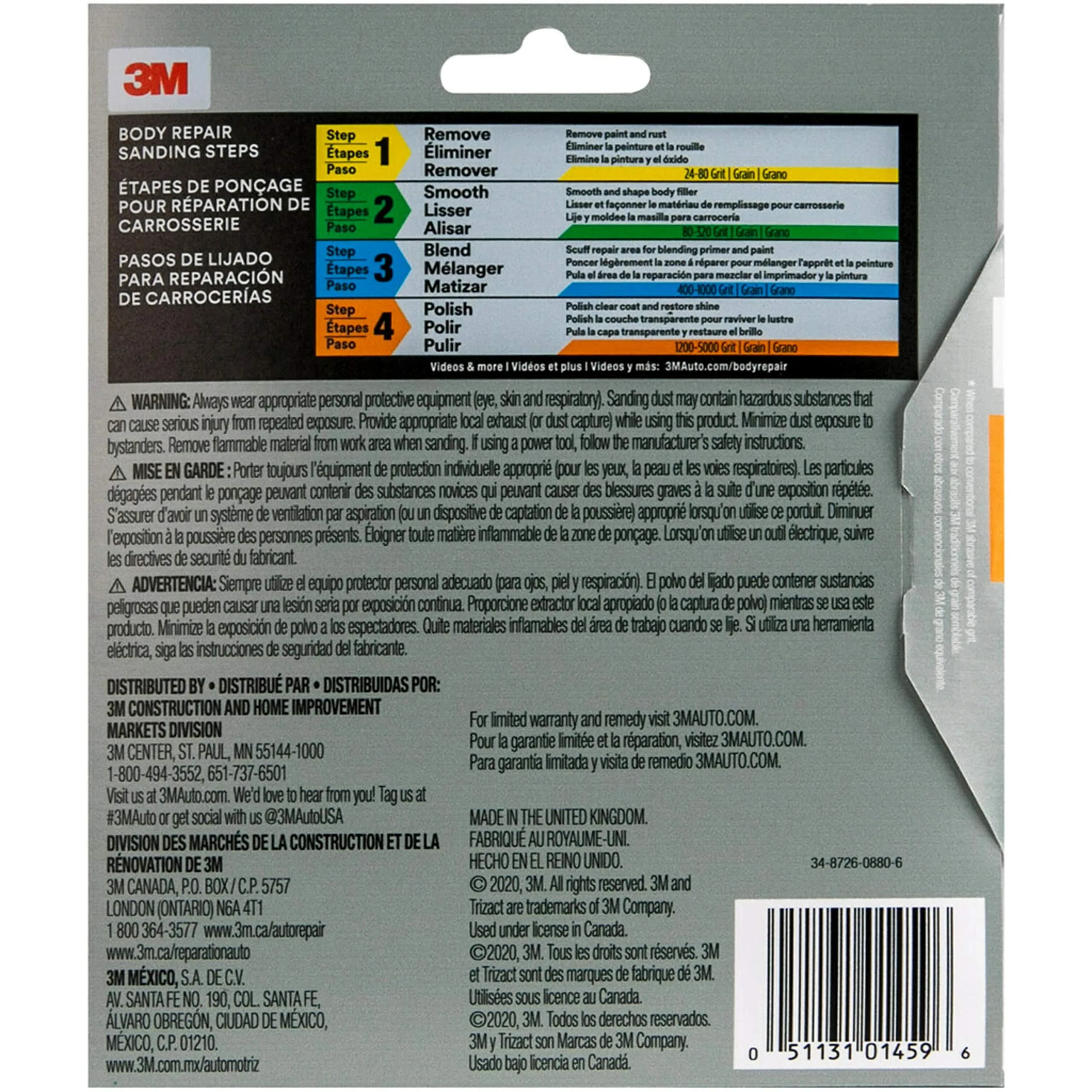 3M Trizact Performance Sanding Disc 6 inch 3000 Grit Silicon Carbide | Removes Fine Sand Scratches - view 4