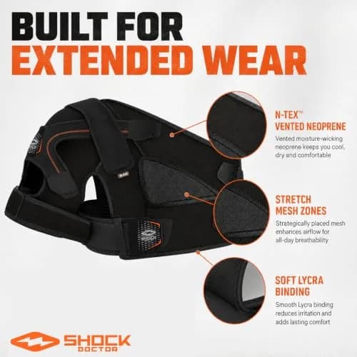 Shock Doctor Rotator Cuff Shoulder Brace for Men, Shoulder Brace for Women | Support & Stability for Rotator Cuff Injuries thumbnail 4