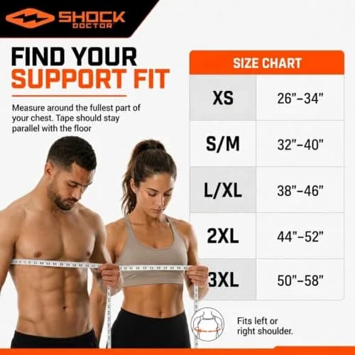 Shock Doctor Rotator Cuff Shoulder Brace for Men, Shoulder Brace for Women | Support & Stability for Rotator Cuff Injuries thumbnail 7
