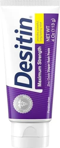 Desitin Maximum Strength Diaper Rash Paste 4 oz (Pack of 12) | Zinc Oxide Barrier for Sensitive Skin thumbnail 2