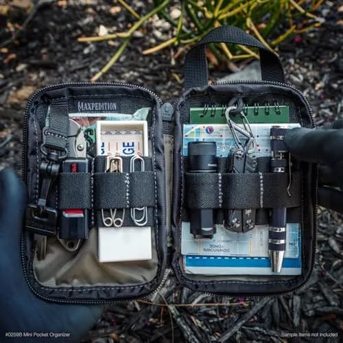 Maxpedition Mini Pocket Organizer Black | Tactical Utility Pouch with MOLLE Attachment thumbnail 7