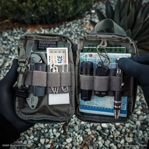 Maxpedition Mini Pocket Organizer Foliage Green 15.24cm (6in) | EDC Pouch for Tools & Essentials thumbnail 7