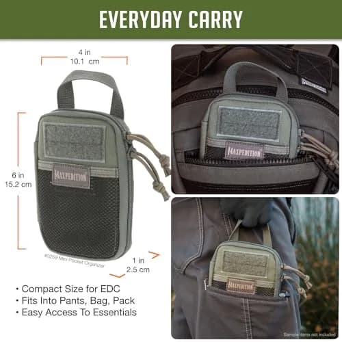 Maxpedition Mini Pocket Organizer Foliage Green 15.24cm (6in) | EDC Pouch for Tools & Essentials thumbnail 2
