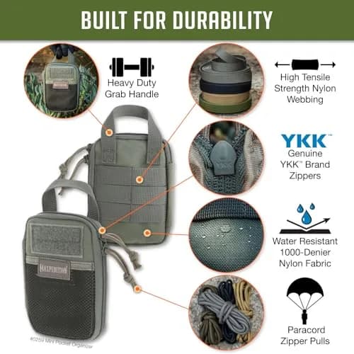 Maxpedition Mini Pocket Organizer Foliage Green 15.24cm (6in) | EDC Pouch for Tools & Essentials thumbnail 3