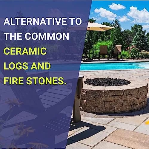 American Fireglass Small Lava Rock 1/8"-1/2" | Durable volcanic rock for fire pits & decor thumbnail 7