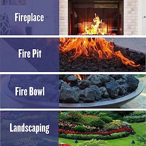 American Fireglass Small Lava Rock 1/8"-1/2" | Durable volcanic rock for fire pits & decor thumbnail 8