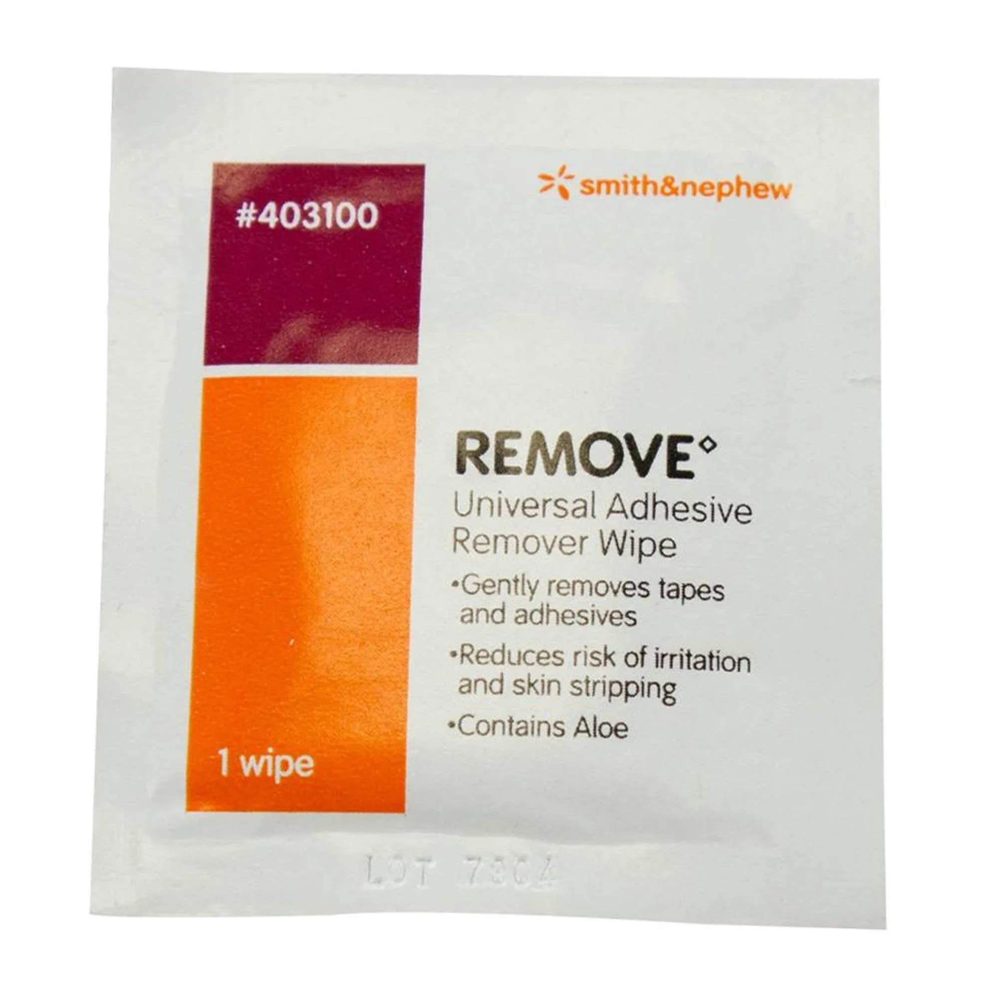 Smith & Nephew Adhesive Remover Wipes 50 Count (1.42 kg / 4.9 oz) | Gentle Skin Cleaning for All Skin Types - main product image