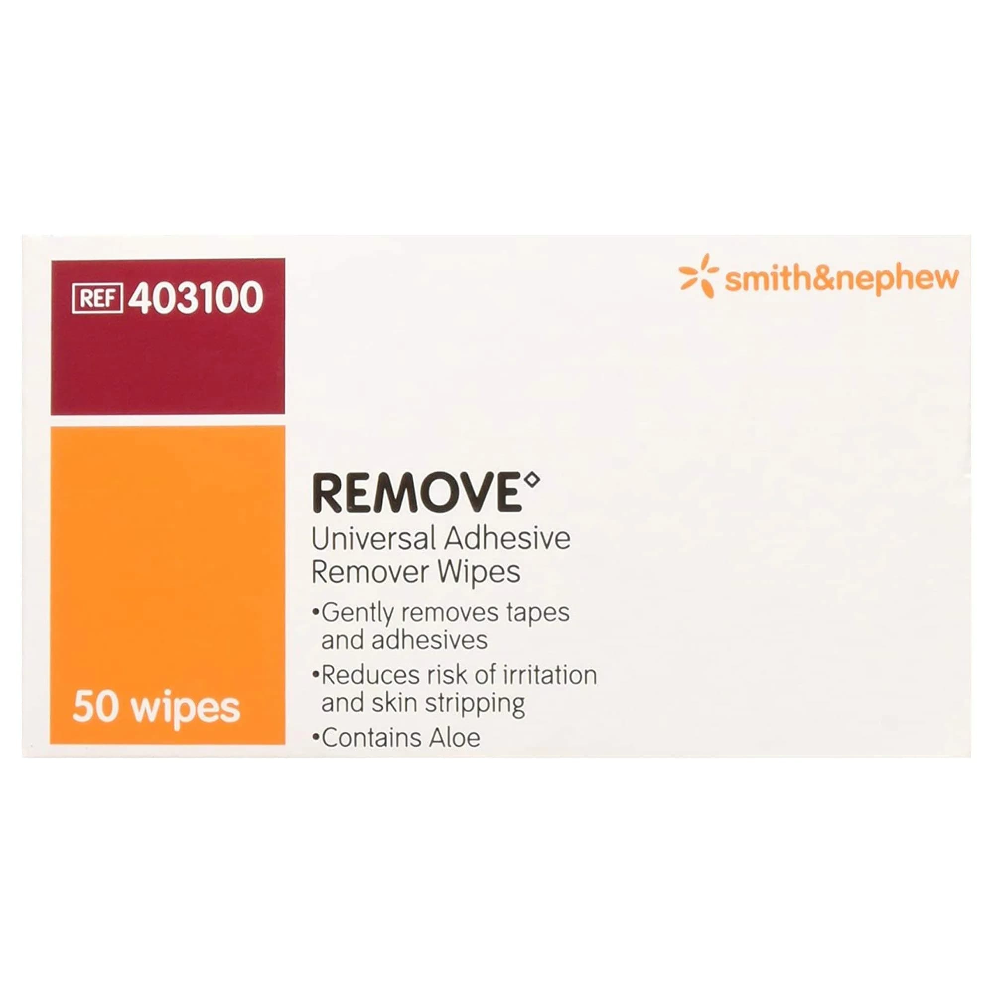 Smith & Nephew Adhesive Remover Wipes 50 Count (1.42 kg / 4.9 oz) | Gentle Skin Cleaning for All Skin Types - view 3