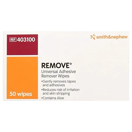 Smith & Nephew Adhesive Remover Wipes 50 Count (1.42 kg / 4.9 oz) | Gentle Skin Cleaning for All Skin Types thumbnail 3