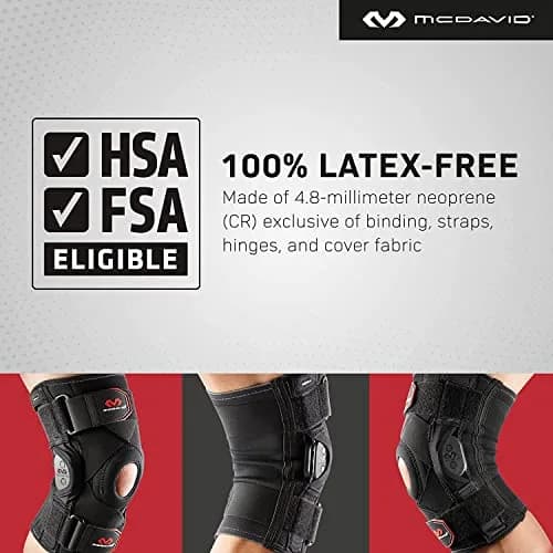 McDavid PSII Bi-Lateral Geared Polycentric Hinged Knee Brace Large | FDA Approved Orthopedic Brace with Side Stabilizers thumbnail 7