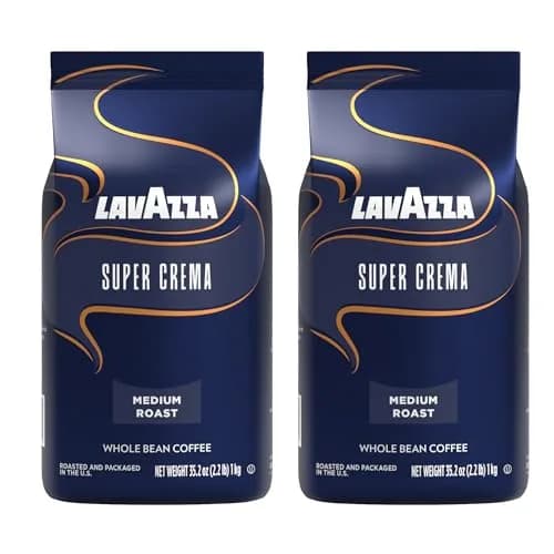 Lavazza Super Crema Espresso Whole Bean Coffee 2.2lb | Medium Roast, Rich & Creamy thumbnail 1
