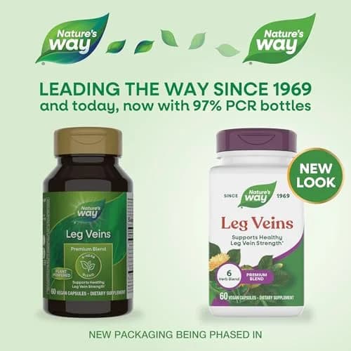 Nature's Way Leg Veins Vegan Capsules 60 Count | Supports Healthy Leg Vein Strength thumbnail 2