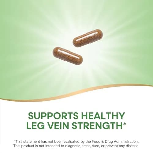 Nature's Way Leg Veins Vegan Capsules 60 Count | Supports Healthy Leg Vein Strength thumbnail 3