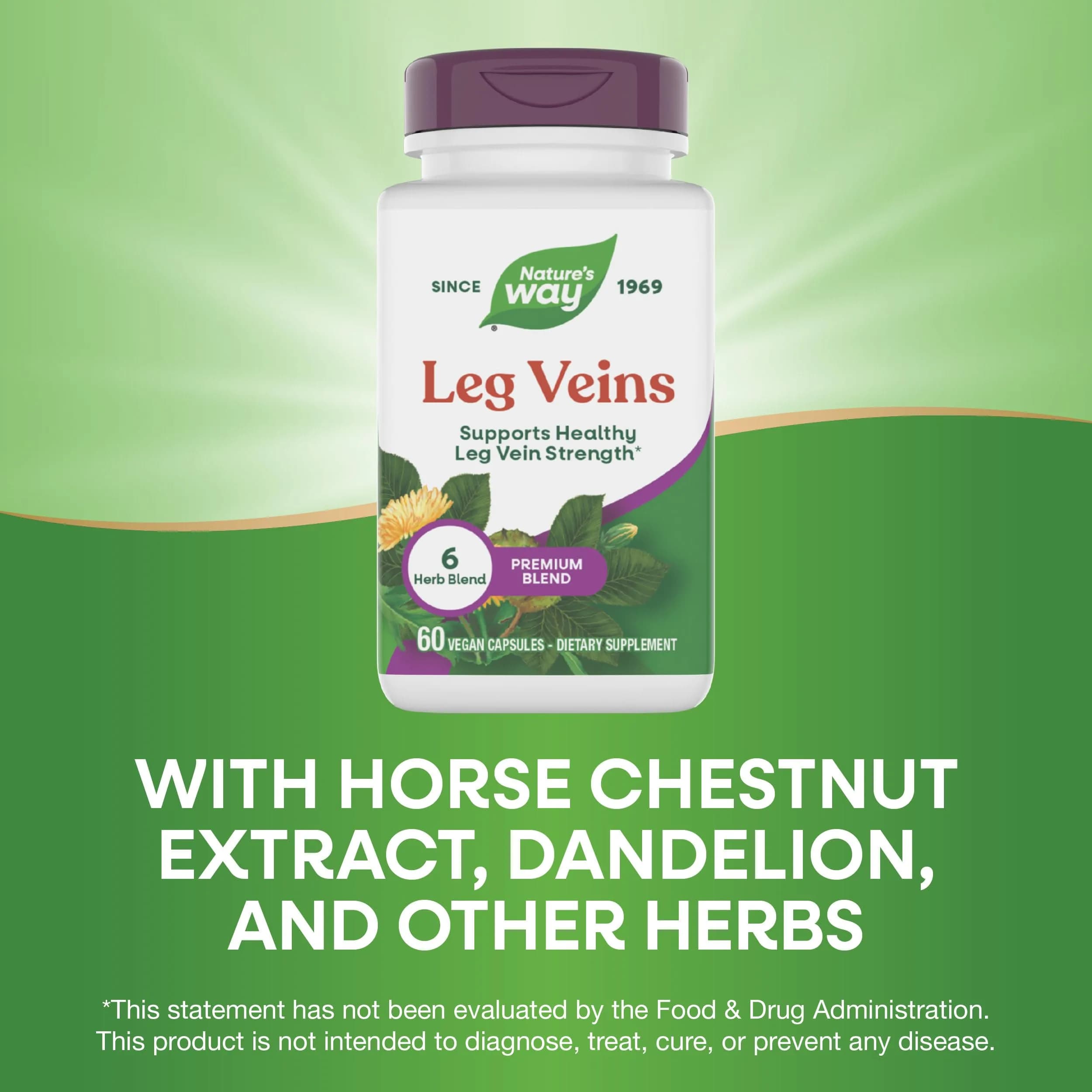 Nature's Way Leg Veins Vegan Capsules 60 Count | Supports Healthy Leg Vein Strength - view 4