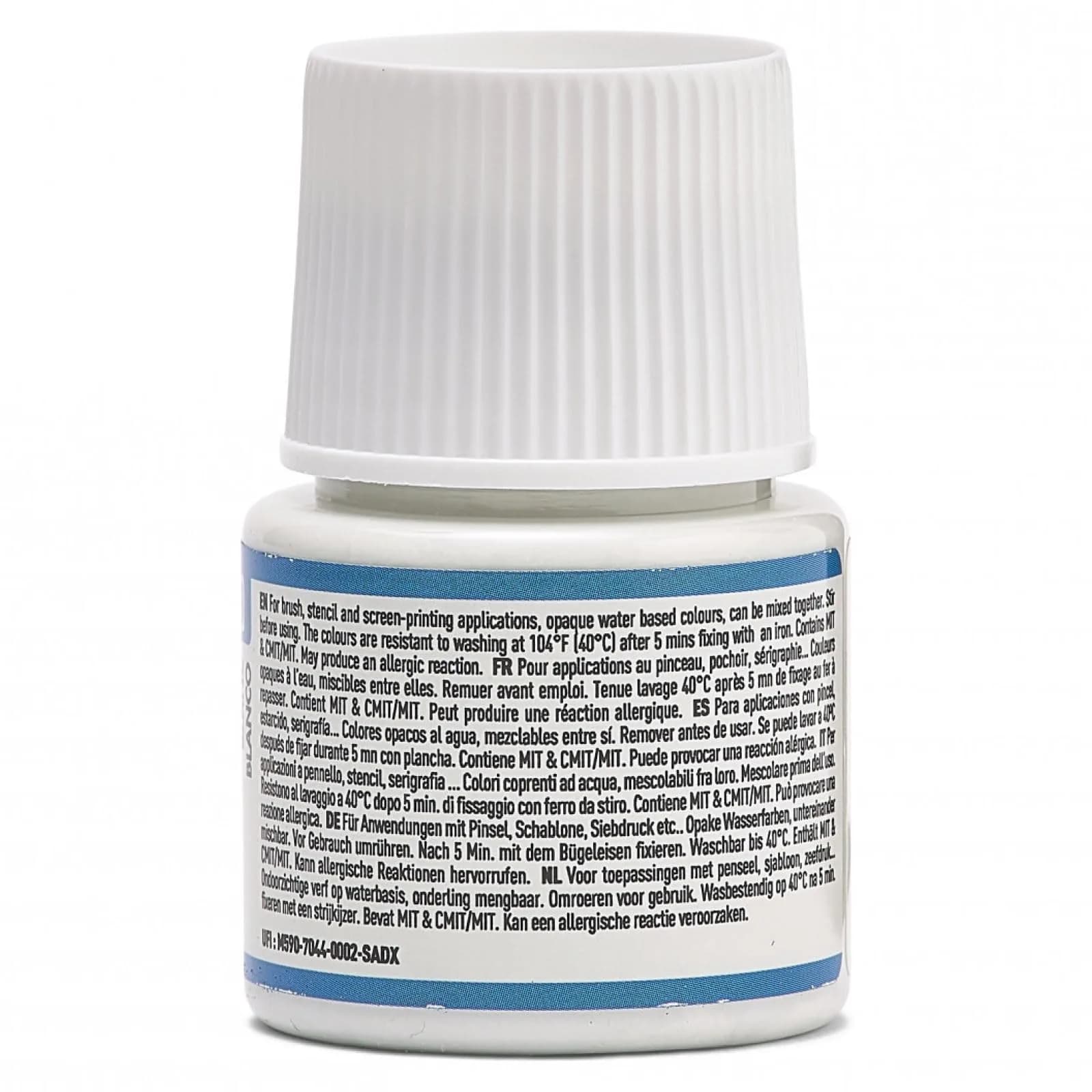 Pebeo Setacolor Opaque Fabric Paint 45ml (1.5 Fl Oz) Titanium White | ASTM D-4236 Certified Acrylic Paint - view 3