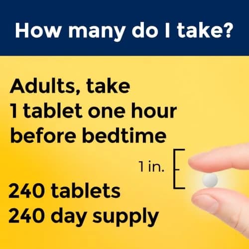 Nature Made Melatonin 3mg Tablets 240 Count (Pack of 1) | USP Verified Sleep Aid thumbnail 5