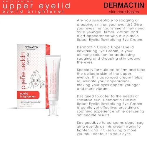Dermactin Upper Eyelid Cream 29.6ml (1 oz) | Firms & Tones Sagging Skin thumbnail 2