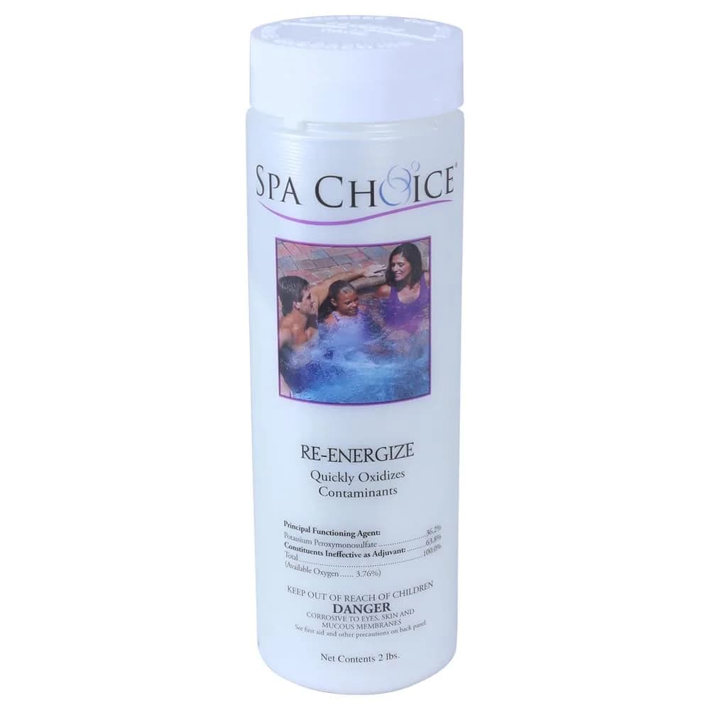 SpaChoice 2-Pounds Premium Re-Energize Spa Shock | Oxygen-Based Spa Water Treatment for Hot Tubs - main product image