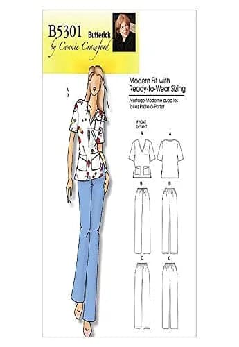 Butterick Pattern B5301 Misses'/Women's Top & Pants, XXL-6X | Full-Figured Fit & Multi-Size thumbnail 1
