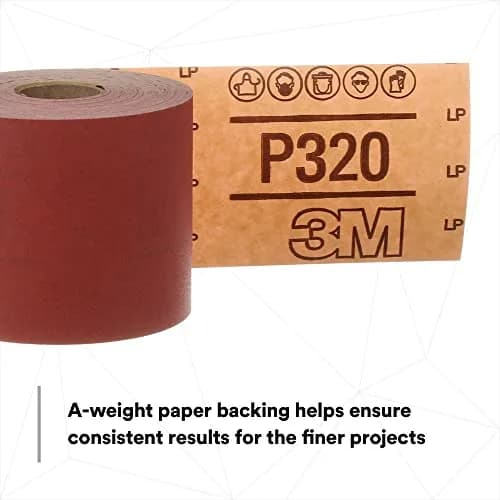 3M Red Abrasive Sheet Roll P80 2-3/4 in x 25 yd | Heavy-Duty Sanding Roll for Industrial Use thumbnail 5
