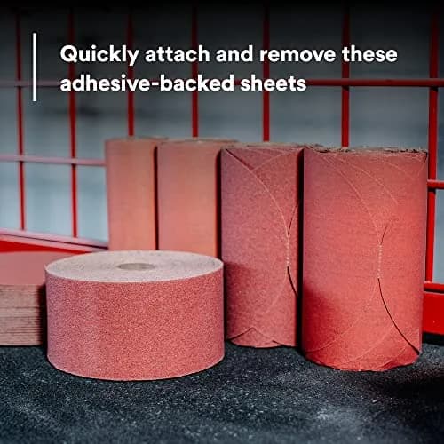 3M Red Abrasive Sheet Roll P80 2-3/4 in x 25 yd | Heavy-Duty Sanding Roll for Industrial Use thumbnail 6