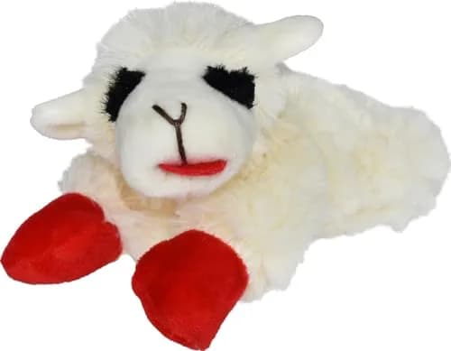 Multipet Lamb Chop Dog Plush Toy 15.24 cm (6") | Squeaky Soft Animal for All Dogs thumbnail 1